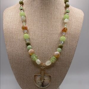 Key Lime Pi with a Graham Cracker Crust Beaded Necklace